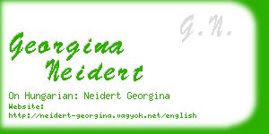 georgina neidert business card